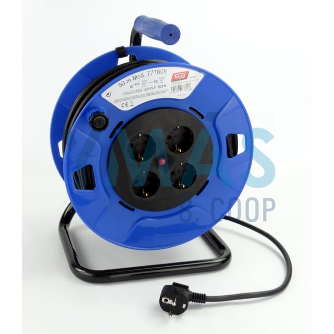 ENROLLACABLE 50M 3X1,5MM 3000W C/PROTECTOR IP20