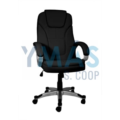 SILLON ESCRITORIO SIMIL PIEL C/BRAZOS NEGRO