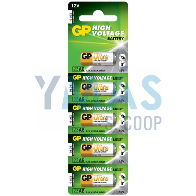 PILA ALCALINA 12V 23A 5UDS GP