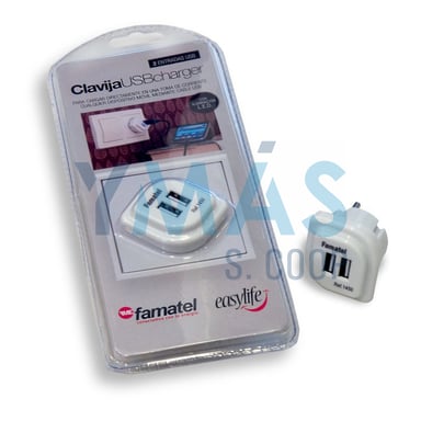 ADAPTADOR-CARGADOR USB DOBLE