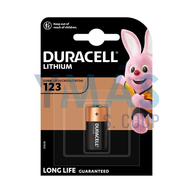 PILA ALCALINA 3V ULTRA 123 1 UNIDAD DURACELL