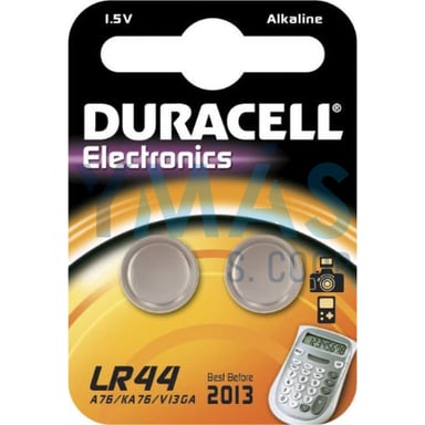 PILA BOTON ALCALINA A76 1.5V LR44 2UDS DURACELL