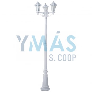FAROLA ALUMINIO ORLANDO BLANCO 2,17M E27 3X60W