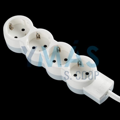 BASE MULTIPLE 4 TOMAS 1.5M BLANCO ESTANDAR