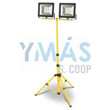 PROYECTOR LED DOBLE C/TRIPODE 100W 6400LM CABLE 5M