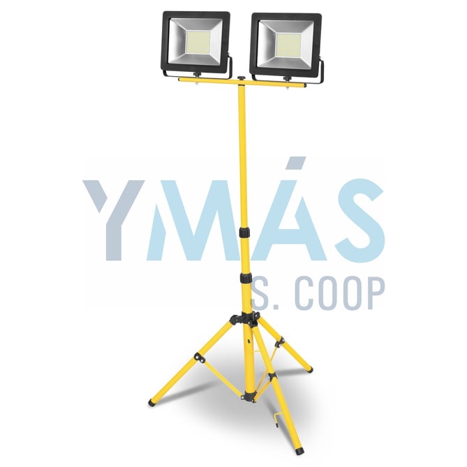 PROYECTOR LED DOBLE C/TRIPODE 100W 6400LM CABLE 5M