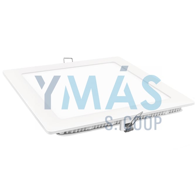 DOWNLIGHT LED CUADRADO BLANCO PLANO 18W LUZ FRIA