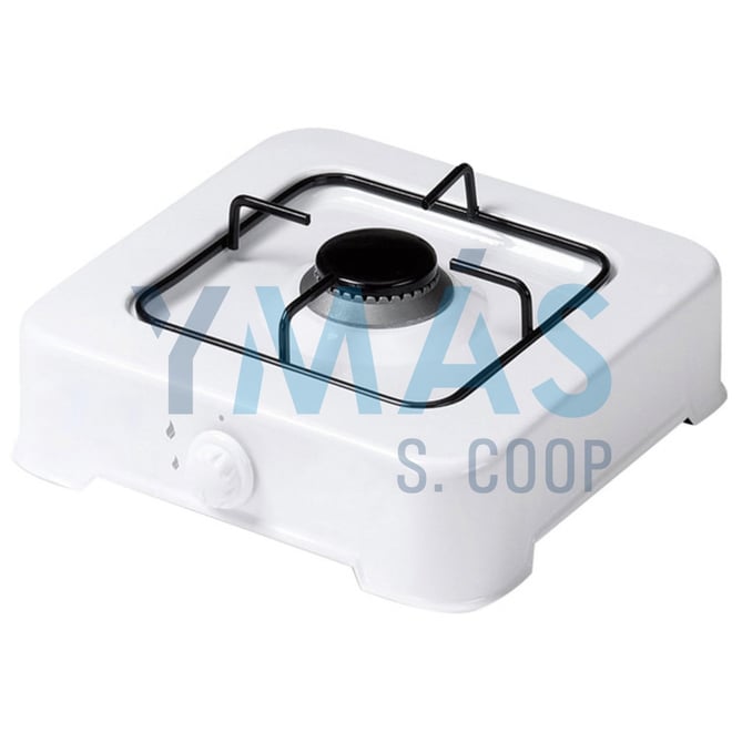 COCINA GAS 1 FUEGO C/TAPA ESMALTADA BLANCA