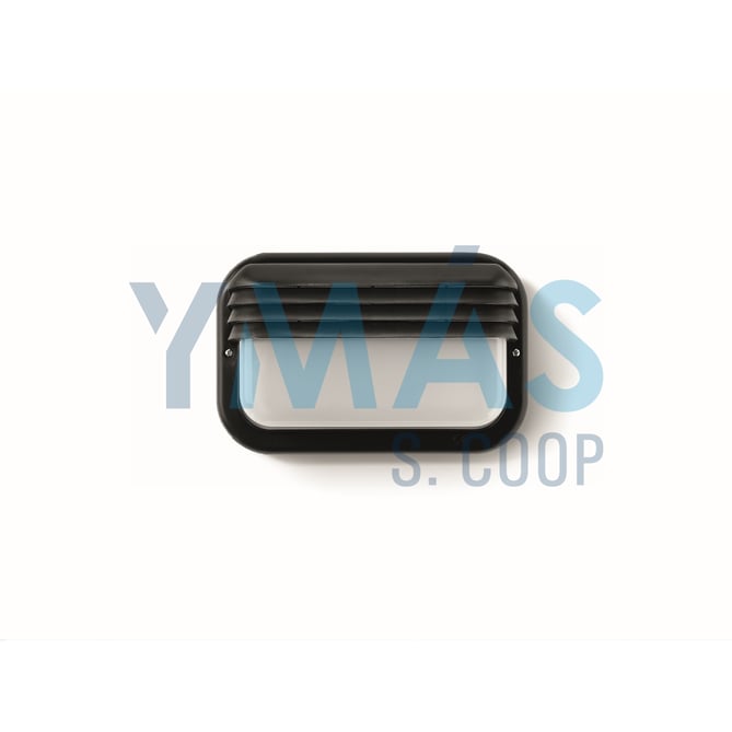 APLIQUE ECOLED HORIZONTAL E-27 18W NEGRO