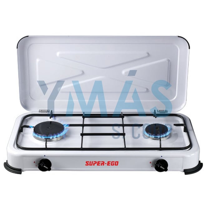 COCINA PORTATIL 2 FUEGOS A GAS