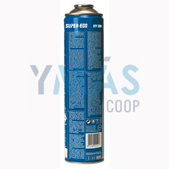 CARTUCHO GAS 330GR BTP 300 P/ROFIRE SUPER EGO