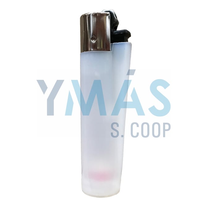 MECHERO CLIPPER TRANSPARENTE BLANCO