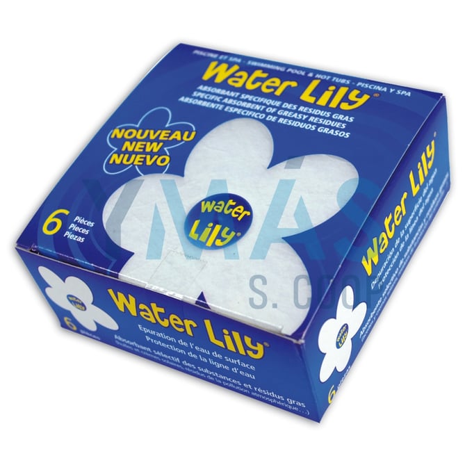 ABSORBE GRASA PISCINA PARA SKIMMER 6UNID.