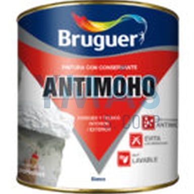 PINTURA PLASTICA ANTIMOHO MATE BLANCO 4L