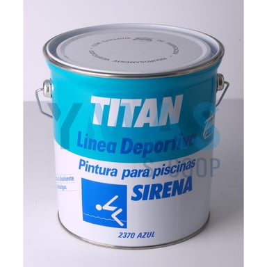 PINTURA PISCINA SIRENA AL DISOLVENTE 4L AZUL