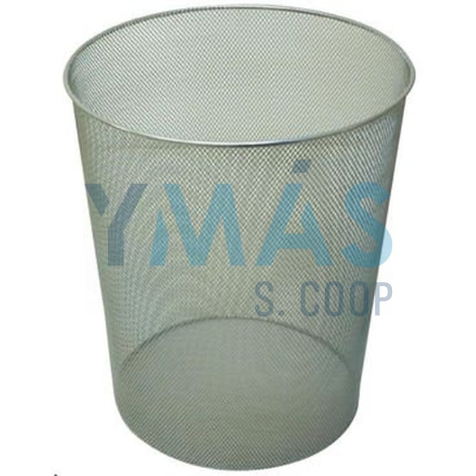 PAPELERA METALICA REJILLA 9L CROMADA