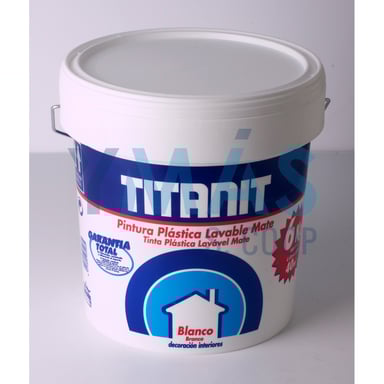 PINTURA PLASTICA INTERIOR TITANIT BLANCO MATE 15L