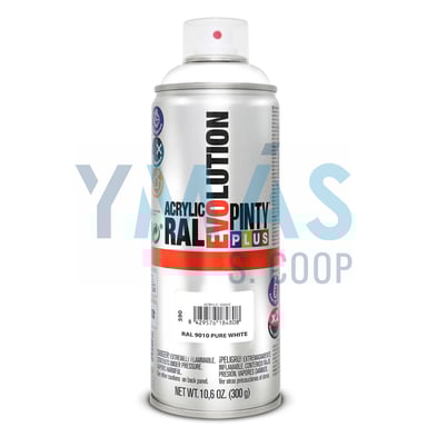 PINTURA SPRAY ACRILICA RAL 9010 BLANCO 400ML