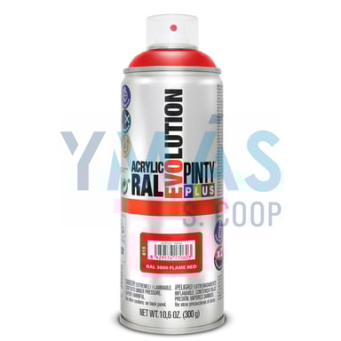 PINTURA SPRAY ACRILICA RAL 3000 ROJO 400ML