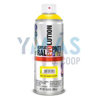 PINTURA SPRAY ACRILICA RAL 1021 AMARILLO 400ML