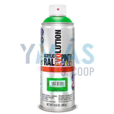 PINTURA SPRAY ACRILICA RAL 6018 VERDE 400ML