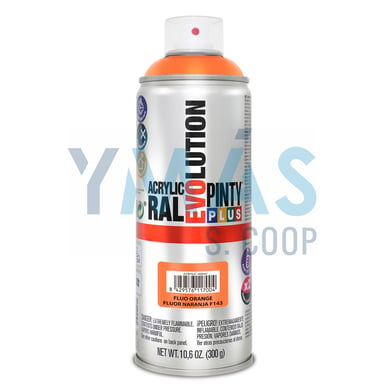 PINTURA SPRAY ACRILICA NARANJA FLUORESCENTE 400 ML