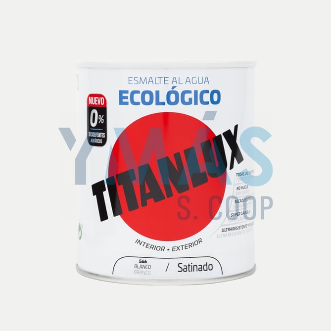 ESMALTE ACRILICO ECOLOGICO BLANCO SATINADO 750ML