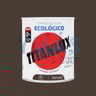 ESMALTE ACRILICO ECOLOGICO TABACO SATINADO 750ML
