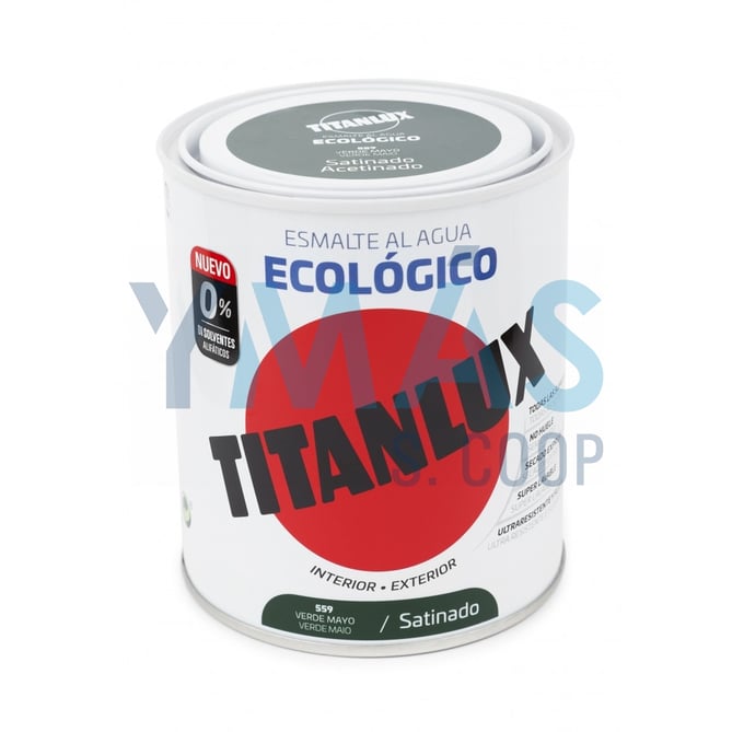 ESMALTE ACRILICO ECOLOGICO VERDE MAYO SATINADO 750