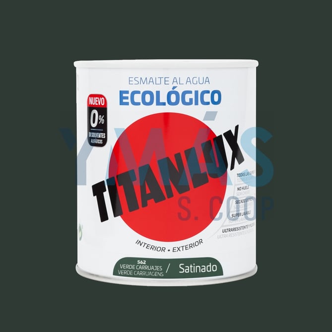 ESMALTE ACRILICO ECOLOGICO VERDE CARRUAJE SATI 750