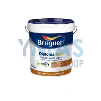 PINTURA PLASTICA EXTERIOR DIPLOMA BLANCO MATE 15L