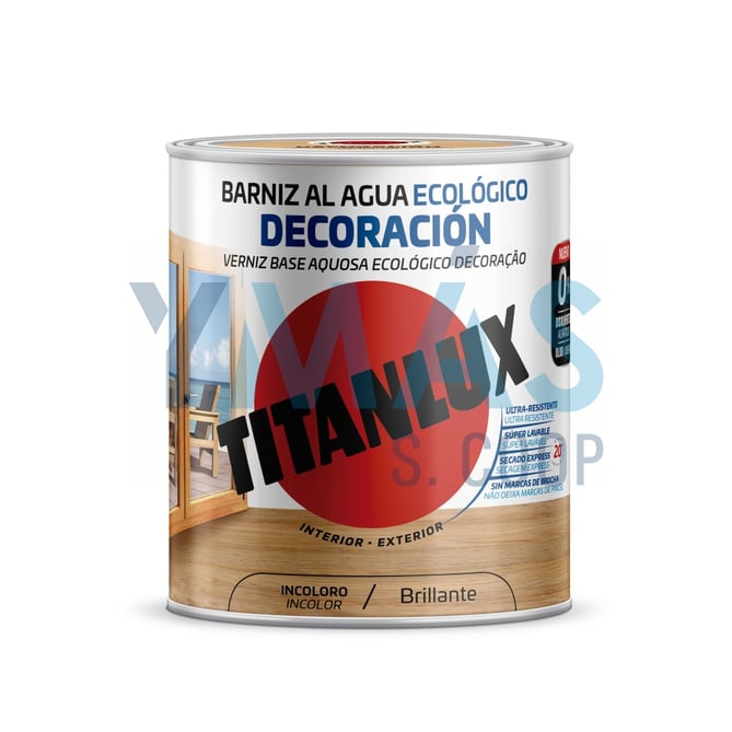 BARNIZ ECO BRILLANTE INCOLORO 750ML