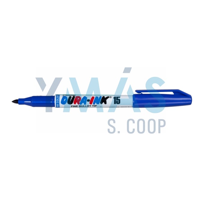 ROTULADOR DE TINTA PUNTA FINA DURA-INK 15 AZUL