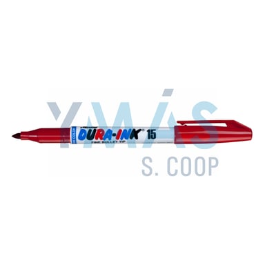 ROTULADOR DE TINTA PUNTA FINA DURA-INK 15 ROJO