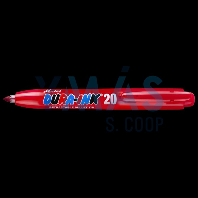 ROTULADOR TINTA RETRACTIL TINTA DURA-INK 20 ROJO