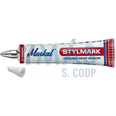 MARCADOR STYLMARK METAL BLANCO 3MM