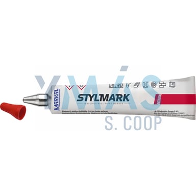 MARCADOR STYLMARK METAL ROJO 3MM