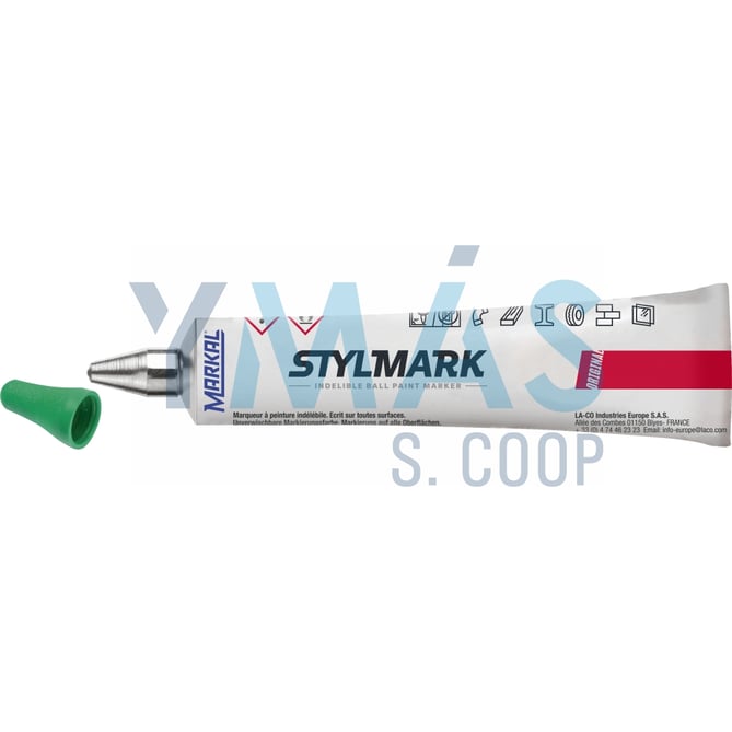 MARCADOR STYLMARK METAL VERDE 3MM
