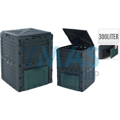 COMPOSTADOR 300L GRIS