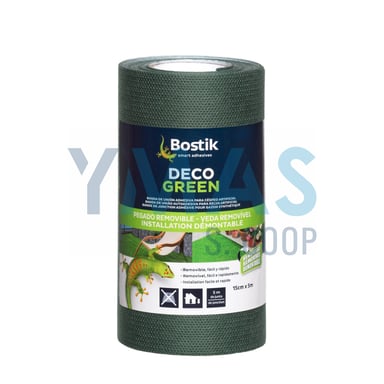 BANDA DE UNION ADHESIVA DECO GREEN 15CM X 5M VERDE