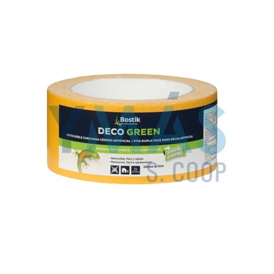 CINTA DOBLE CARA DECO GREEN 5CM X 10M