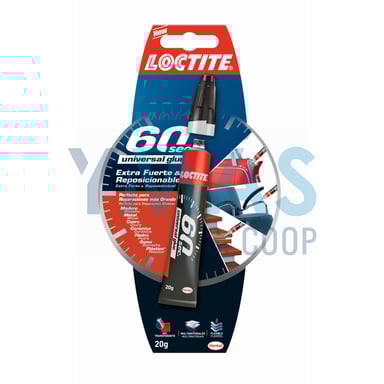 LOCTITE UNIVERSAL GLUE 60 SEC. ULTRA RAPIDO