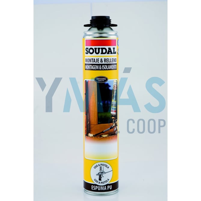 ESPUMA POLIURETANO SOUDAL PISTOLA 750ML