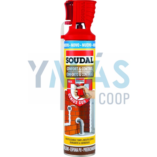 ESPUMA POLIURETANO COMFORT CONTROL GENIUS 600ML
