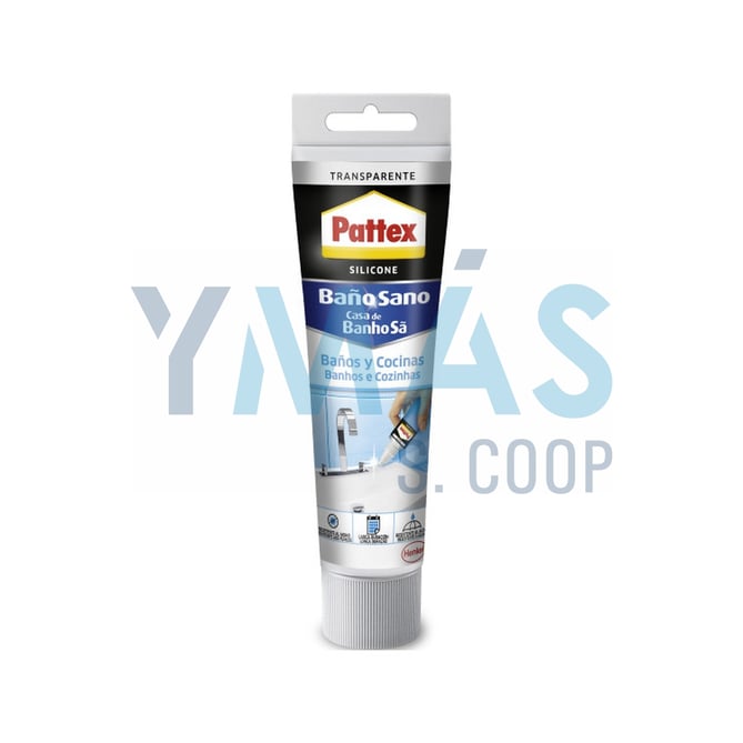 PATTEX SILICONA BAÑOS Y COCINAS TRANSPARENTE 50 M