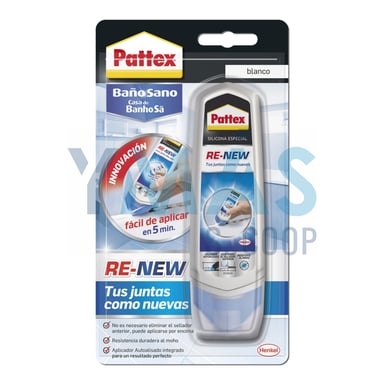SILICONA PATTEX RE-NEW JUNTAS BAÑO SANO 80ML
