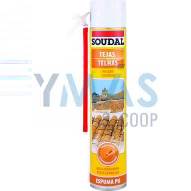 ESPUMA PU TEJAS CANULA SOUDAL GRIS 750ML