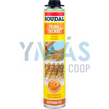 ESPUMA PU TEJAS PISTOLA SOUDAL GRIS 750ML