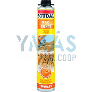 ESPUMA PU TEJAS PISTOLA SOUDAL GRIS 750ML