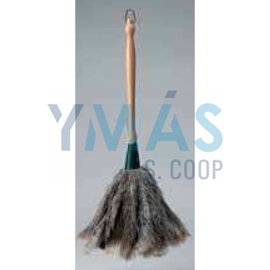 PLUMERO PLUMA AVESTRUZ M/MADERA CORTO SELECCIONADA